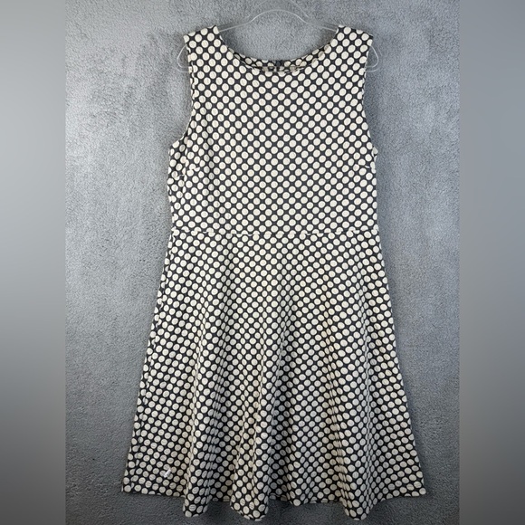 Talbots Dresses & Skirts - Talbots women’s grey and white polka dot dress XL